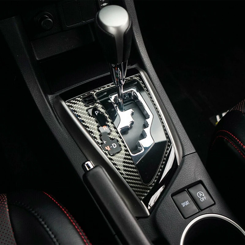 4-Piece Carbon Fiber Window Switch Panel Covers - For 2014-2018 Toyota Corolla