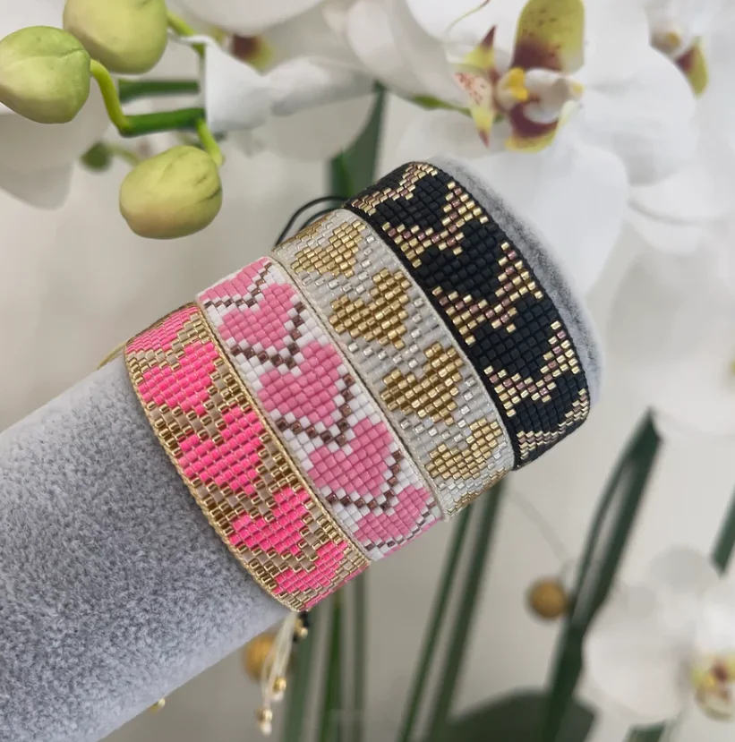 

5Pcs, New Design Heart miyuki Beads Bracelet For Women Jewelry