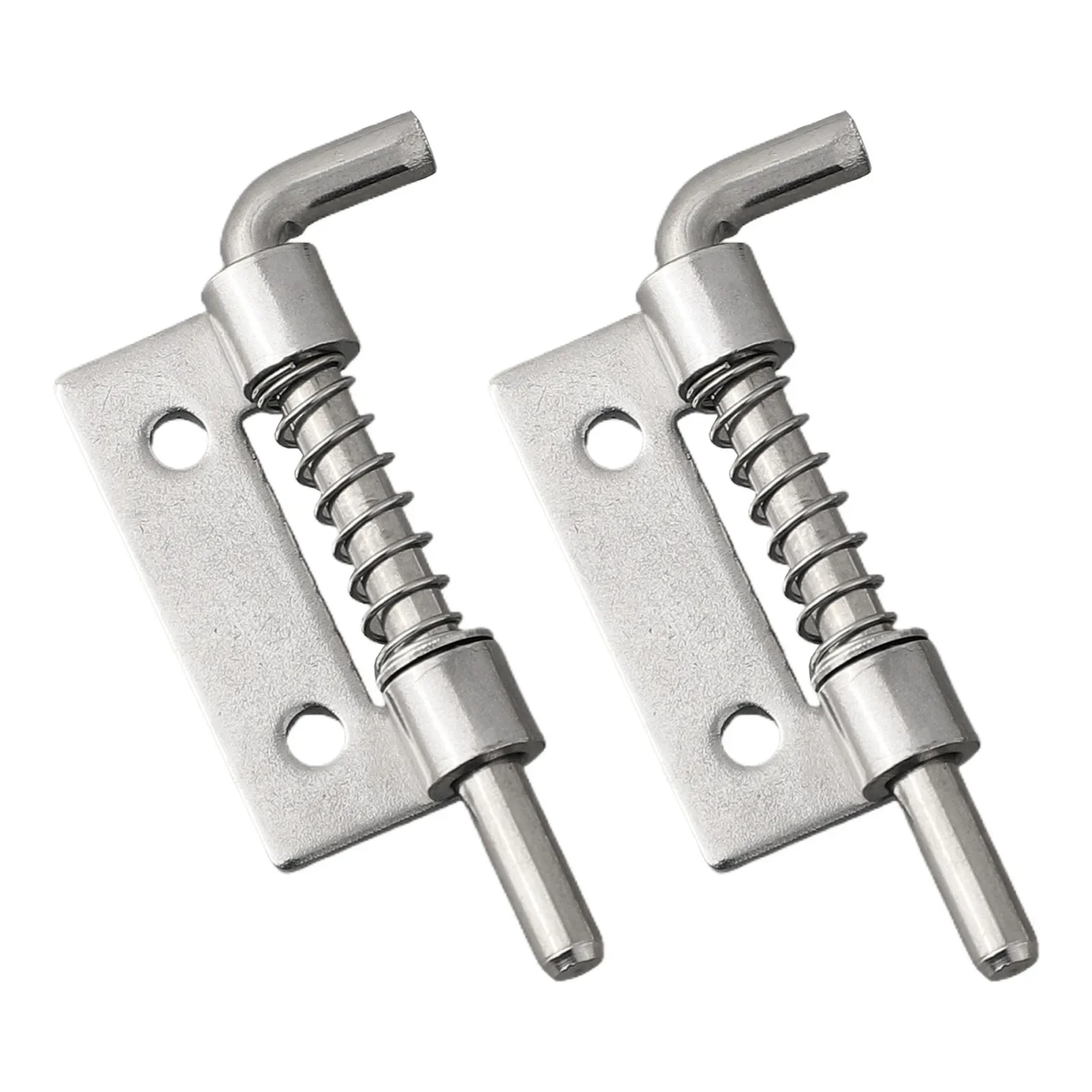

304 Stainless Steel Spring Rebound Latch 2 Pieces Assembled Electrical Box Cabinet Accessories Flat Plate Non-hole Welding Latch