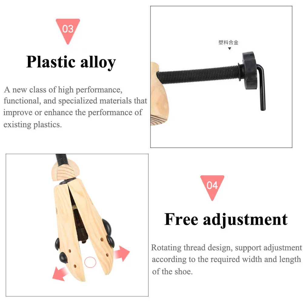 Passt Feste Schuh Bahre Holz Schuhe Baum Shaper Rack, holz Einstellbar Wohnungen Pumpen Stiefel Expander Bäume Größe S/M/L Mann Frauen – Detail 21