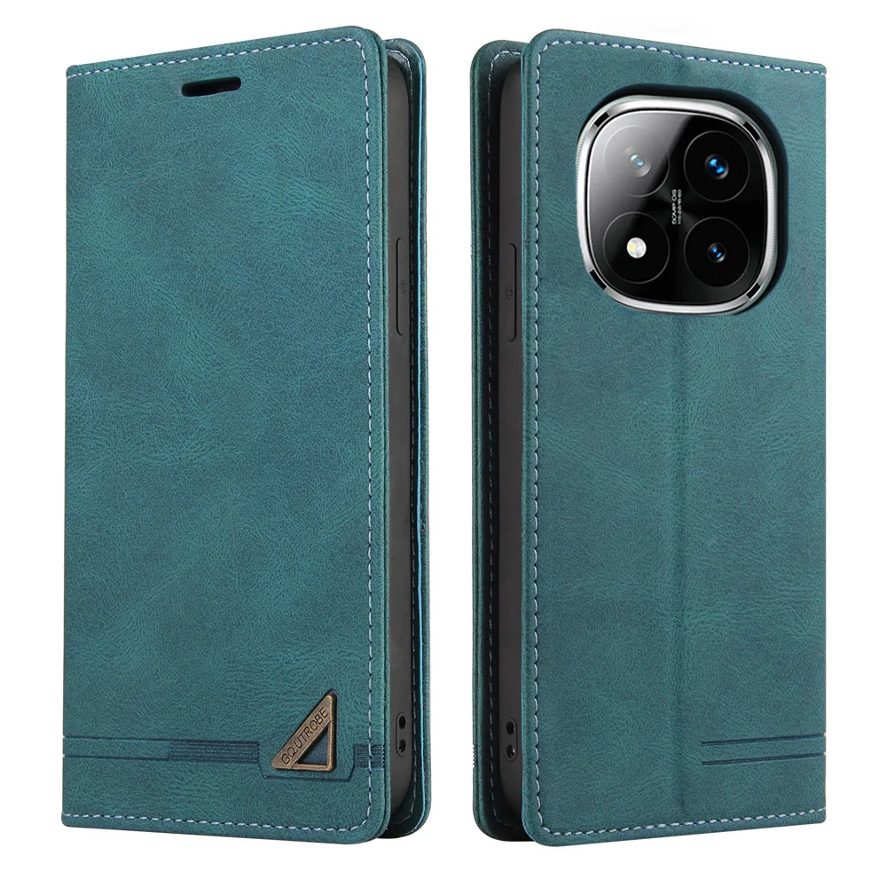 Luxury Leather Flip Case with Anti-Theft Protection