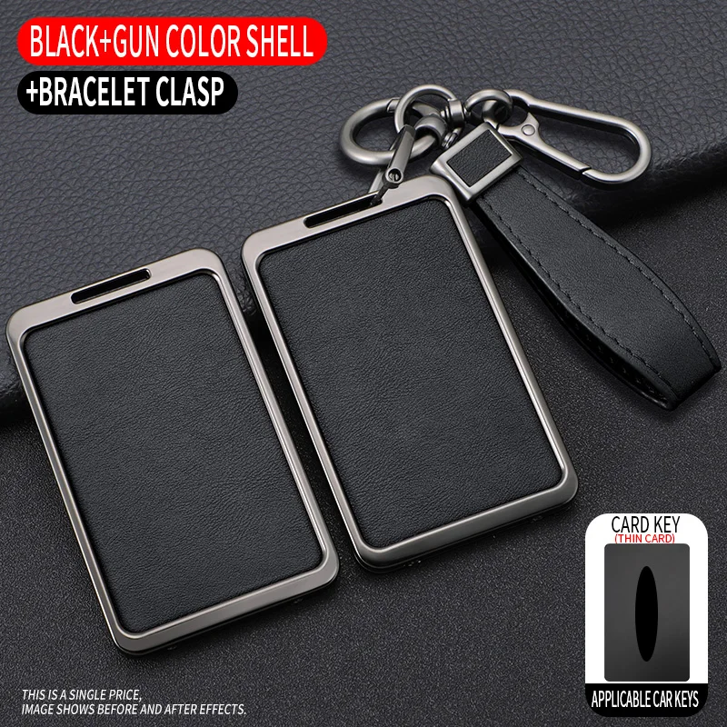 Zinc Alloy Car Key Card Case Holder Protector Cover Key Shell for Tesla Model 3 Accessories High Quality Bag Three