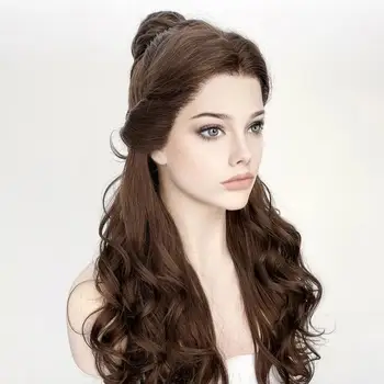 Brown Body Wave 28 inch Glueless Soft 200% 5x5 Silk Base Jewish Human Hair Wig With Baby Hair HD Lace European Hair Preplucked