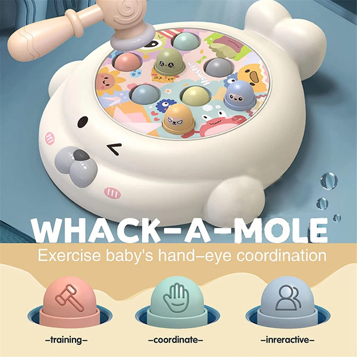 Children Early Educational Toy Toys for Baby Boys Toddler Music Whack A Mole Game Toy Kid 2