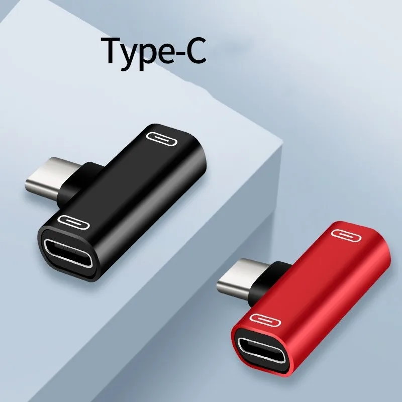 2/1PCS USB C Splitter Type C Male To Dual Type Female Adapter 2IN1 Headphone Charger Converter for Phone Headphone TypeC Port