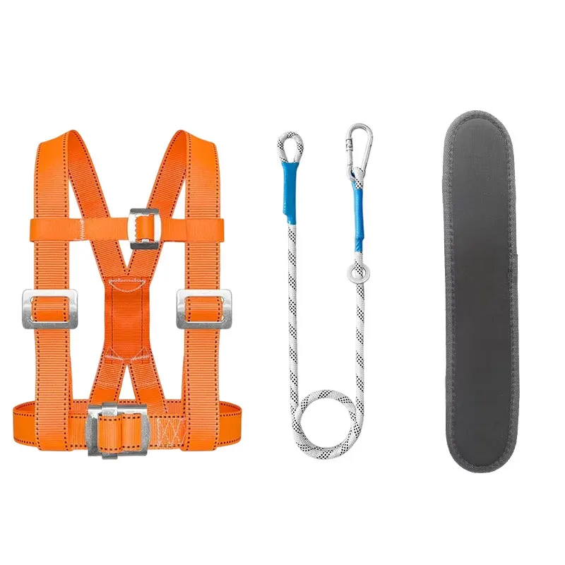 Safety Harness Fall Protection  Roofing Work Harnesses Full Body Safety Harness Construction Wear-resistant Thickened Sling Rope - 5