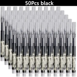 Set of 10 High - Quality Needle Tip Gel Pens - Kawaii Stationery for School and Office Writing (50pcs black)
