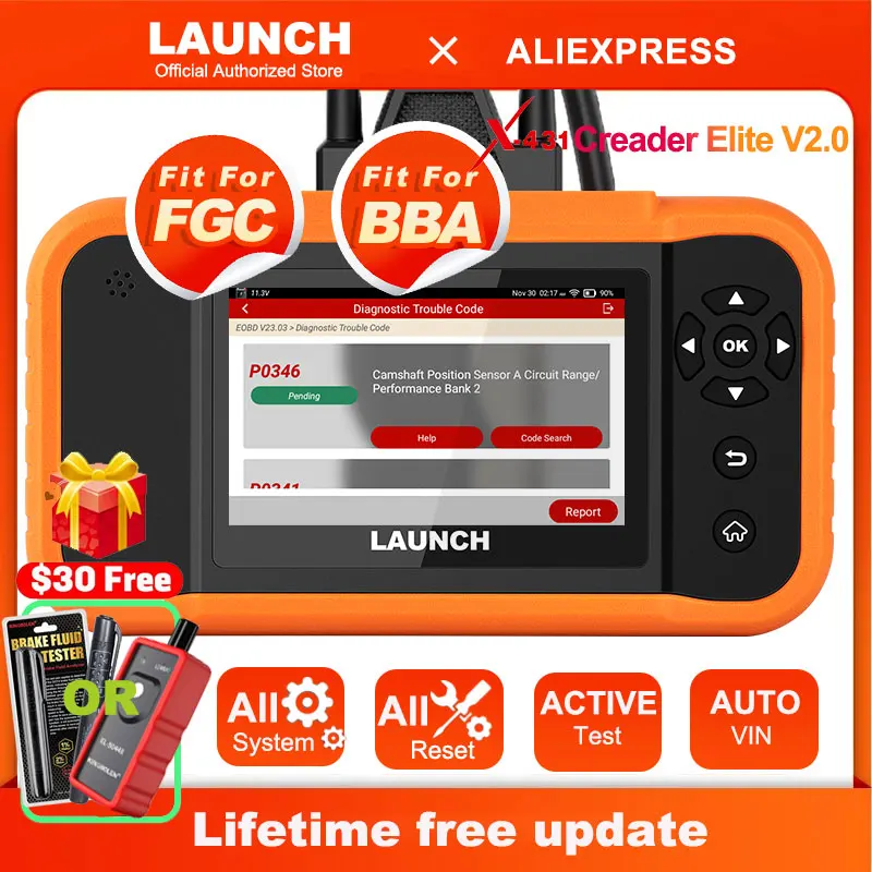 LAUNCH CREADER ELITE 2.0 Für HONDA Profi KFZ OBD2 Diagnosegerät ALLE