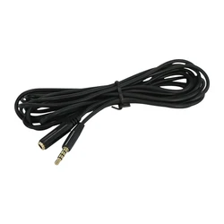 Premium Audio Extension Cable - 3.5mm Jack Male to Female AUX Cord for Headphones and Speakers (Available in Multiple Lengths) (Black)