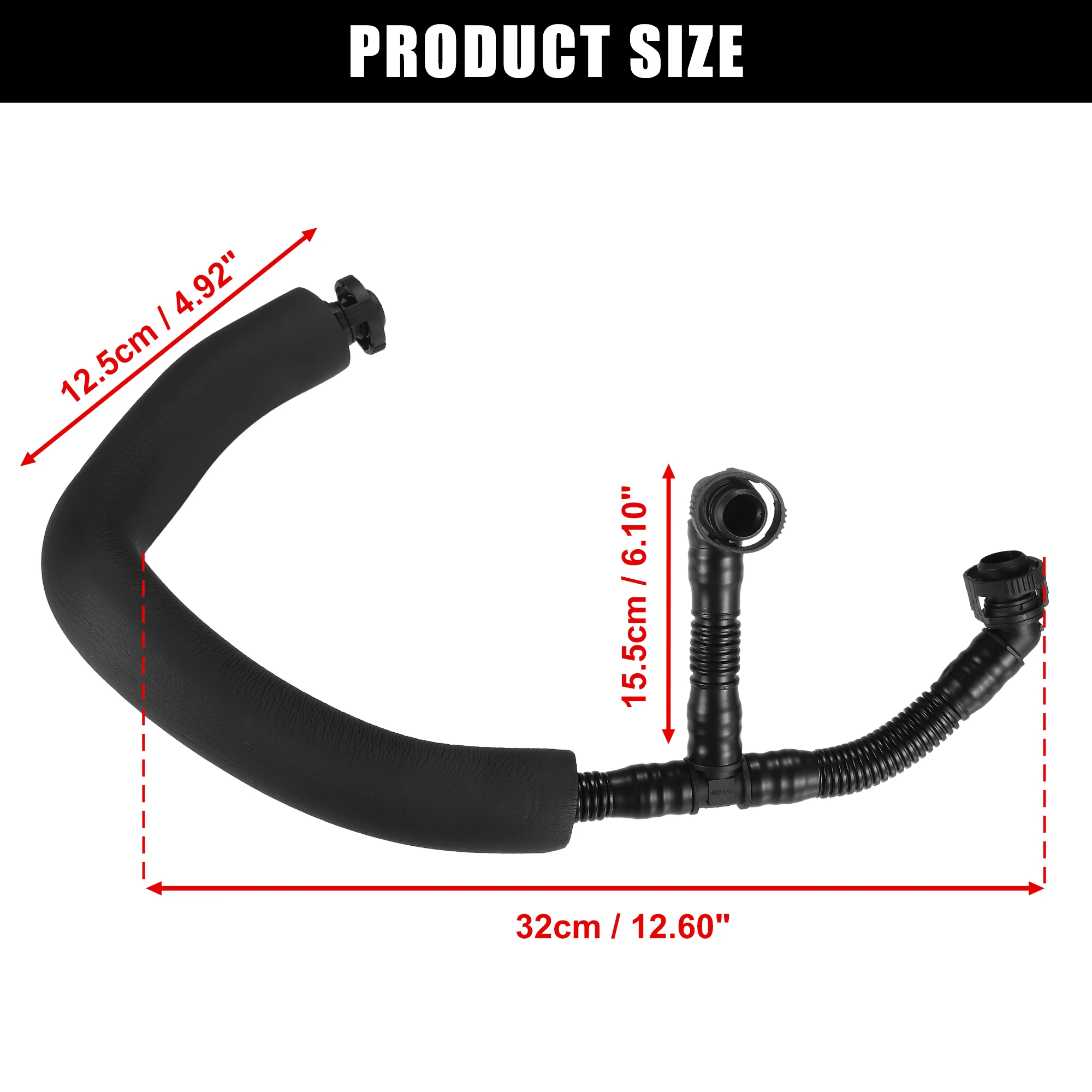 UXCELL Car Crankcase Breather Hose Vent Hose For BMW 328i 2007 2008 2009 2010 2011 11157559528