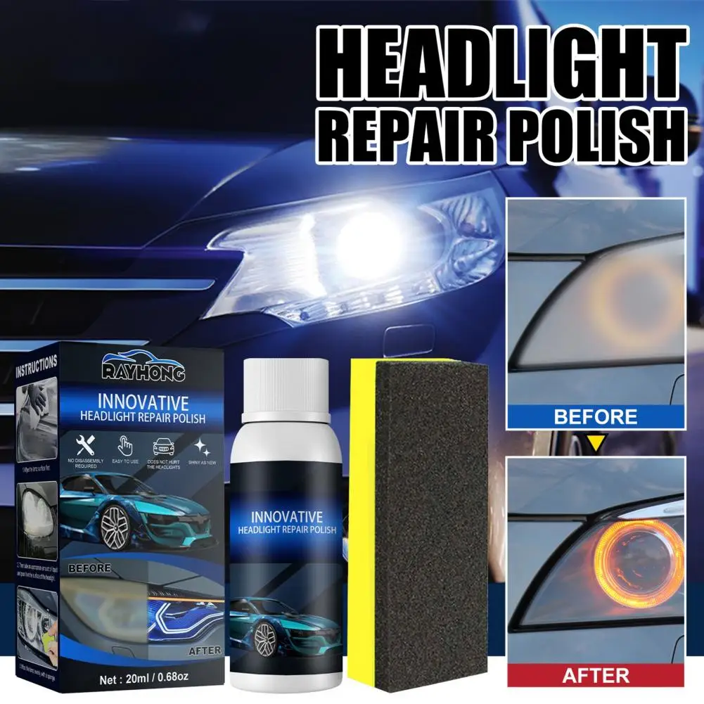 Reliable Car Care Headlight Repair Fluid Anti-oxidation Lamp Maintenance Car Headlight Coating Anti-scratch Repair Fluid
