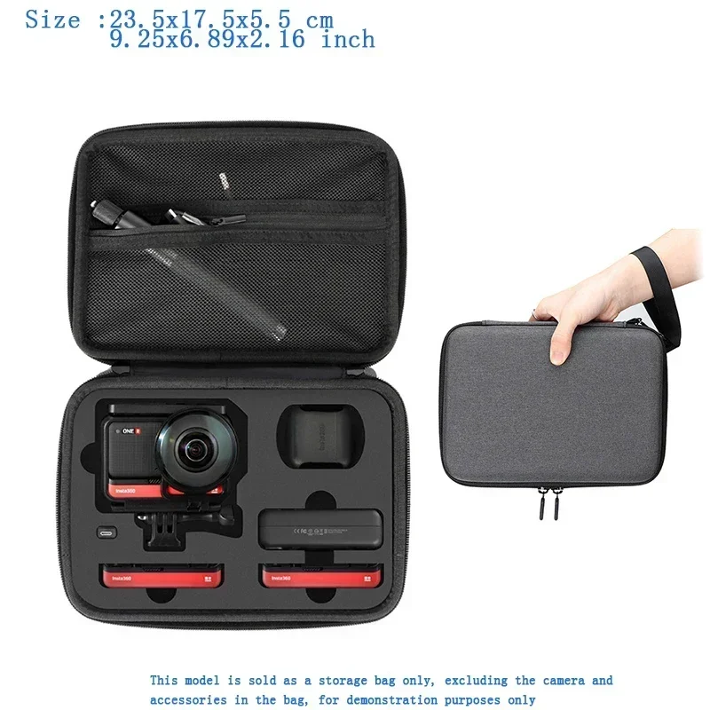 Insta 360 ONE RS 360 광각 카메라용 방수 운반 케이스, 휴대용 액션 카메라 보관함, Insta360 액세서리