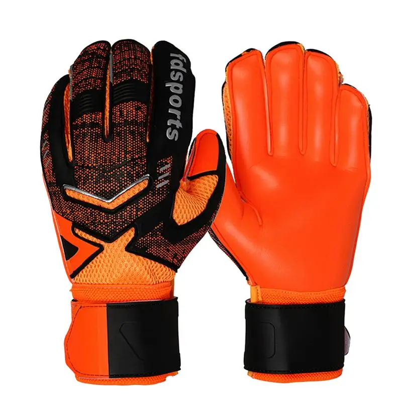 

Goalie Gloves Football Gloves With Strong Grips Palms Excellent Goalkeeper Gloves For Higher Play Anti-Slip Latex Breathable