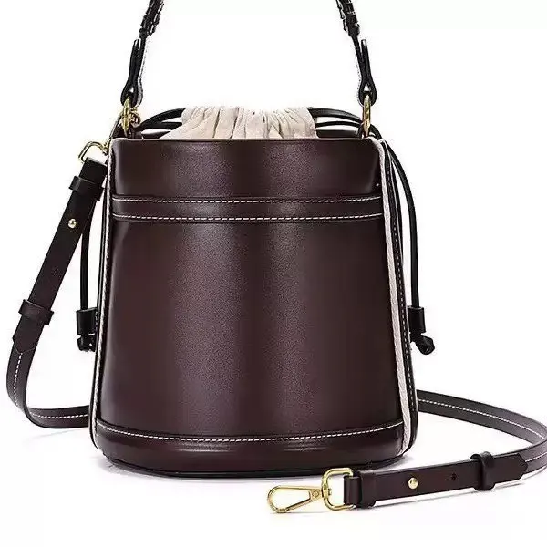 Borsa a secchiello da donna alla moda europea e americana, borsa tote da viaggio, borsa a cuscino, borsa a mano da bowling, borsa a tracolla singola da donna - immagine 6