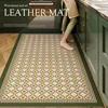 Kitchen Utensils Floor Mat PVC Water-absorbing Oil-absorbing Non-slip Bohemian Style Home Improvement Artificial Leather Cushion 2