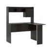 L-Shaped Desk with Hutch, Espresso 3