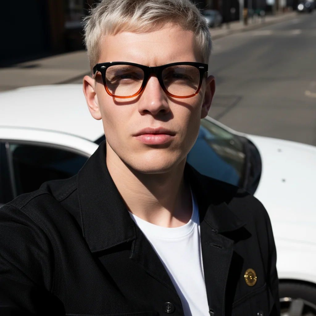 Stylish Gradient Frame Blue Light Blocking Glasses for Fashion, Office, and Reading