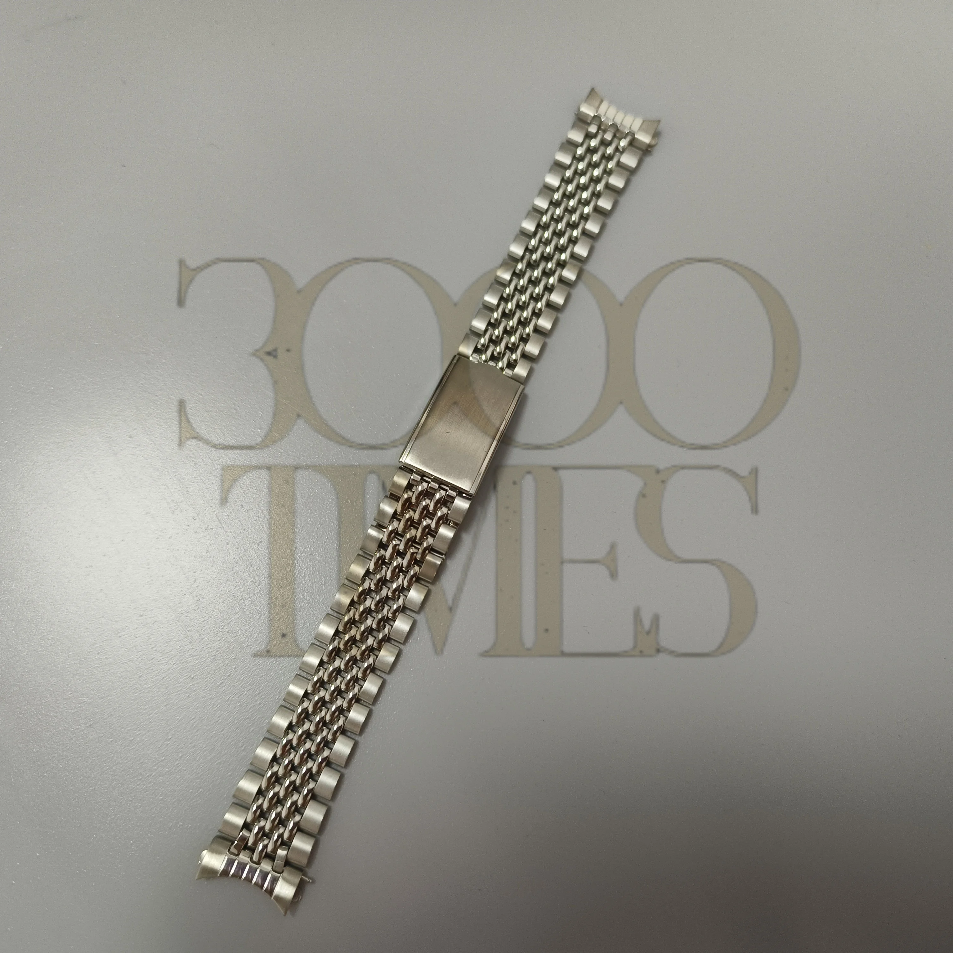 Rare Vintage Original Curved End 18Mm Beads Of Rice Watch Bracciale Adatto Per Rado Purple/Golden Horse Series Watch