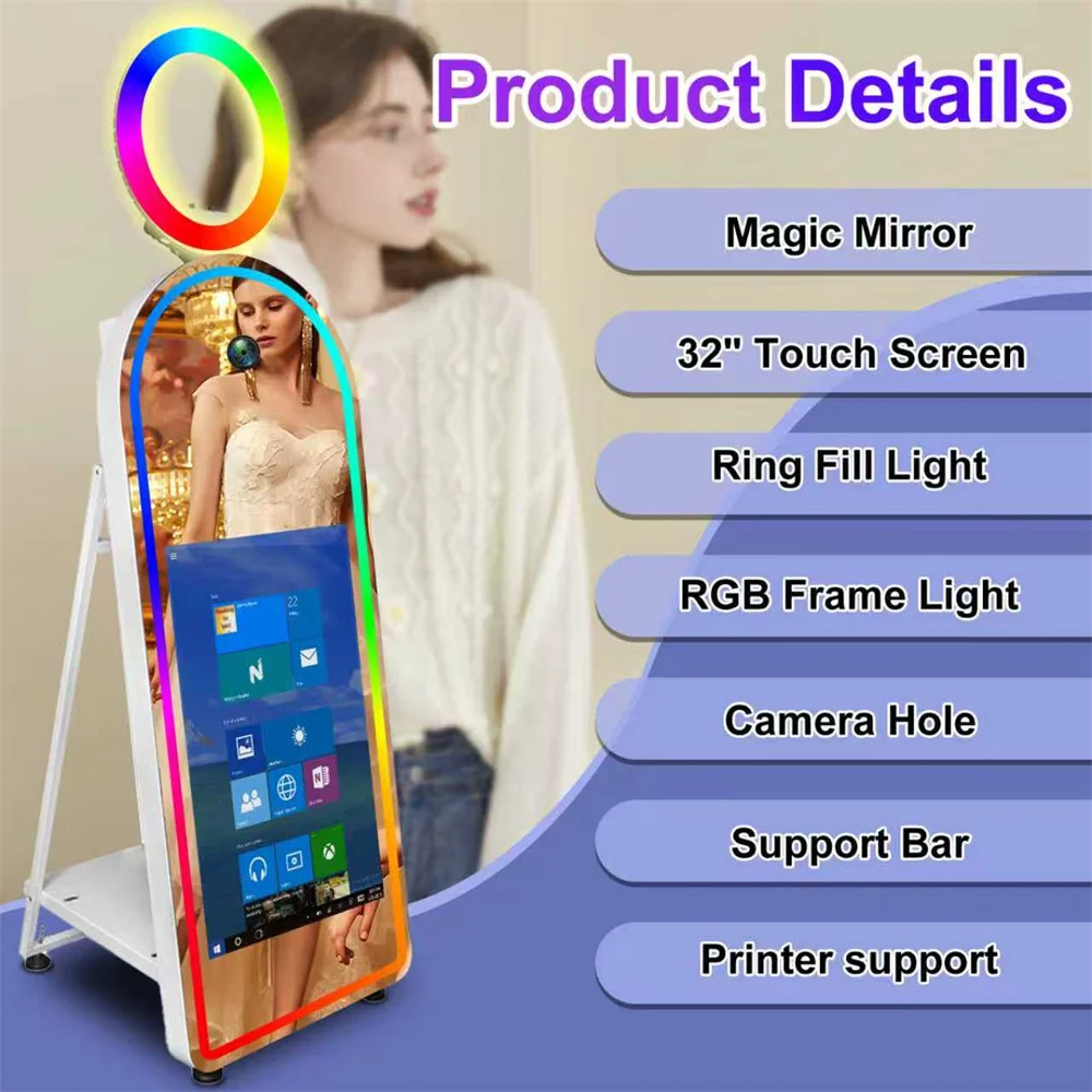 المبيعات الساخنة كاميرا مرآة كابينة تصوير مع 32 بو...