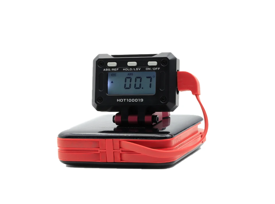 Boîte contenant la jauge de pas métallique rechargeable USB-C pour hélicoptère RC 200-700, avec accessoires