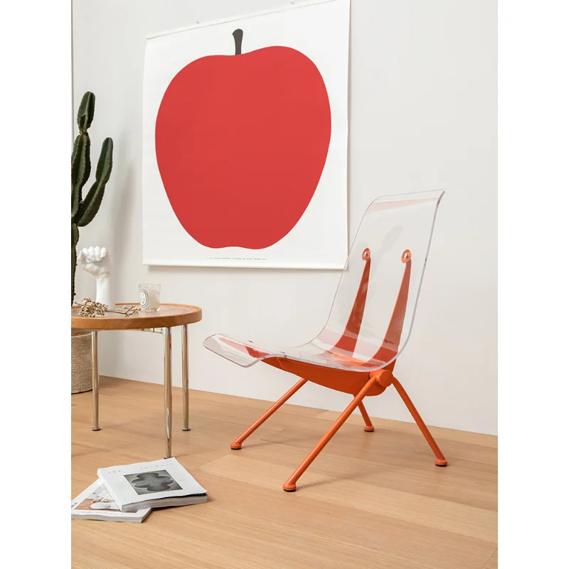 

Nordic creative transparent chair single lounge chair internet celebrity ins style acrylic side chair