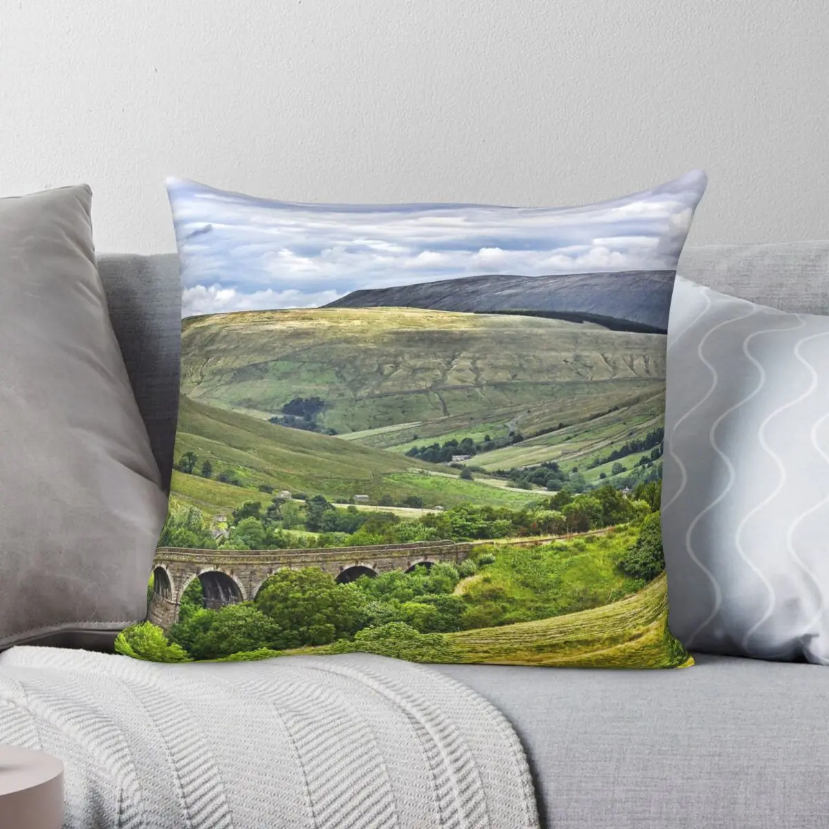 

Dentdale Square Pillowcase Polyester Linen Velvet Creative Zip Decor Room Cushion Cover Wholesale 18"