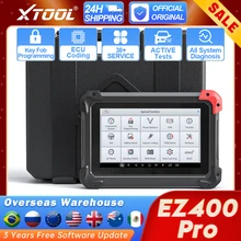 2023 XTOOL EZ400 Pro ECU 코딩 능동 테스트 스캔 도구 열쇠 프로그래밍 자동 Vin 벨트 31 + 리셋 서비스 자동차 전체 시스템 진단 도구 양방향 오일 리셋 무료 배송 3년 무료 소프트웨어 업데이트 리코더 평생 무료 기술자 원격 지원, 대부분의 어댑터는 피아트 도요타 BMW 기아 벤츠 제너럴 혼다 닛산 아우디