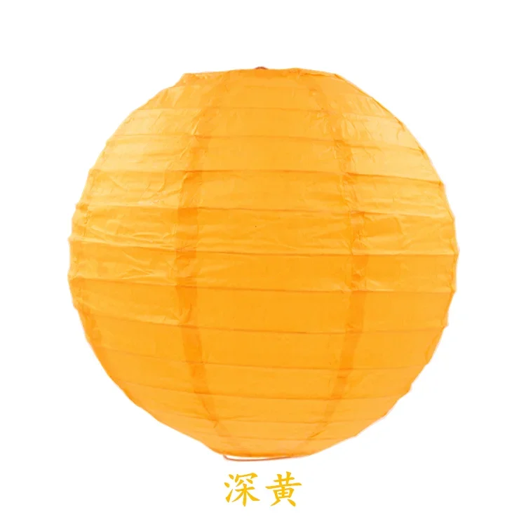 10cm-40cm) lanterne di carta rotonde cinesi bianche Beige festa di nozze lampade a sospensione per uso domestico fornure per decorazioni di compleanno per festival  15