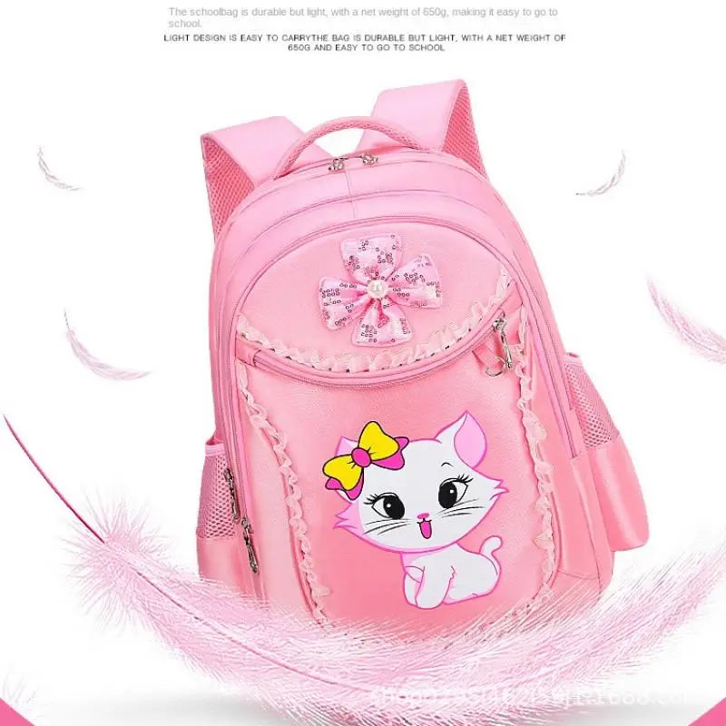 Cute Pink School Backpack For Girl Student Teenagers School Bag Set Children Backpack With Pencil case 4