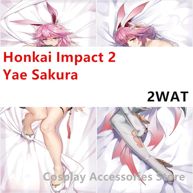 

Японское аниме Honkai Impact 2 Yae Sakura Косплей дакимакура 2 Ват обнимающая подушка для тела чехол для подушки