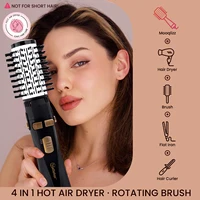 Hatteker EU 4 têtes brosse à Air chaud sèche-cheveux vent fort électrique lisseur bigoudi rouleau peigne souffleur outil de coiffure pour femme 6