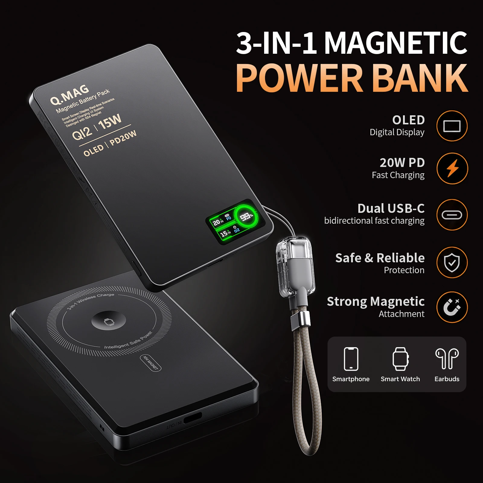 10000mAh Grey