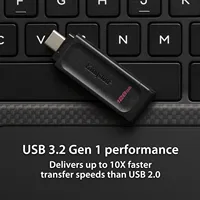 Kingston DataTraveler 70 USB-C Flash Drive, USB 3.2 Gen 1, Portable & Lightweight, DT70/64GB 128GB 256GB 3