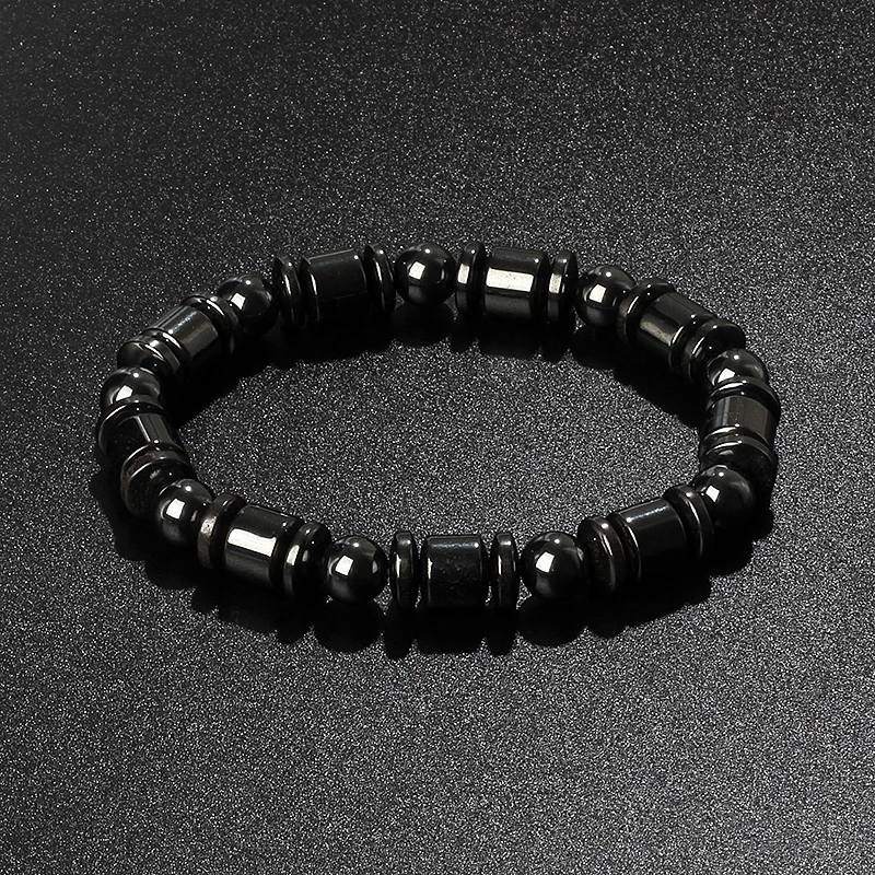Hematite Bracelet Arrow Men Fashion Weight Loss No Magnetic Therapy Bracelets for Women Stretch Health Care Bracelet Jewelry