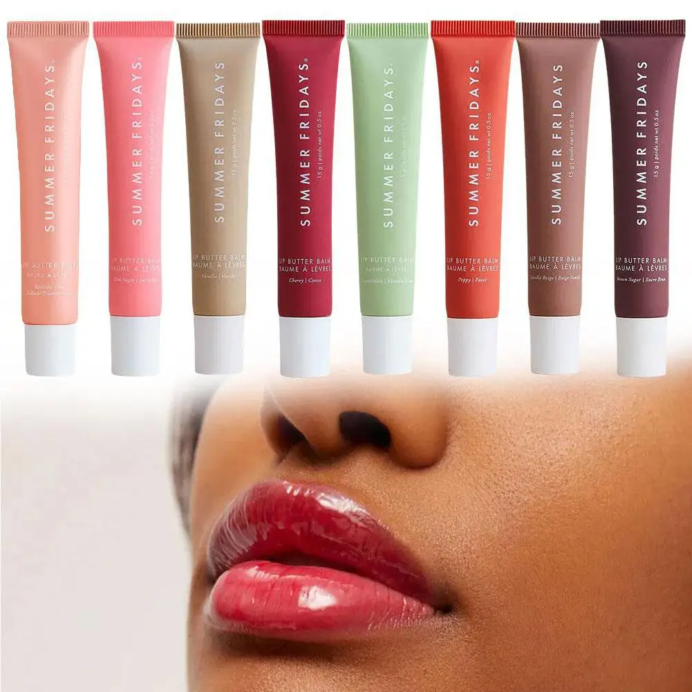 1Pc 15ml Moisturizing Gloss Lipstick Reduce Lip Wrinkles Deeply Nourish Dry Lips Sugar Flavor Lip Butter Balm Lip Care 3