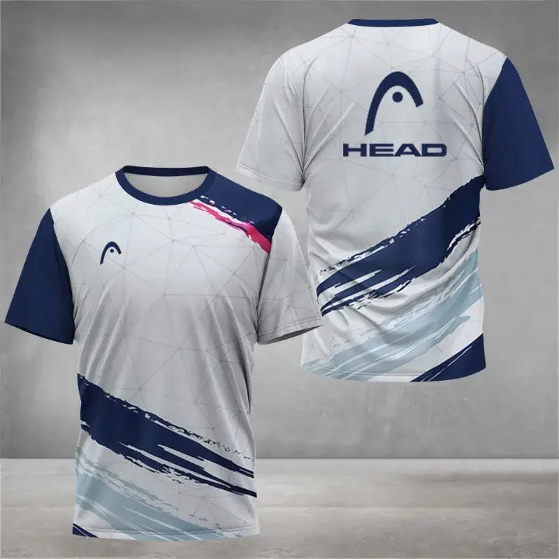 Summer Breathable Mens T Shirt Outdoor Badminton Table Tennis Jersey O Neck Short Sleeve Loose Top New Mountaineering Clothing - Image 4