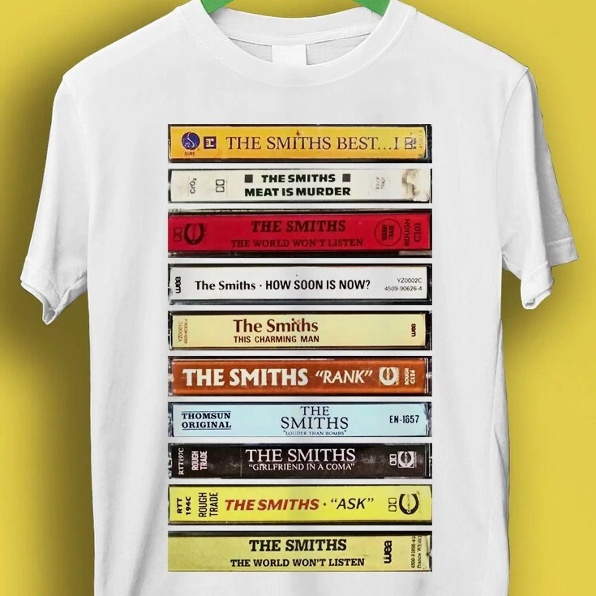 The Smiths Album Cassette Design Meme Funny Style Gamer Cult Music T Shirt P1572 Maniche Lunghe O Corte