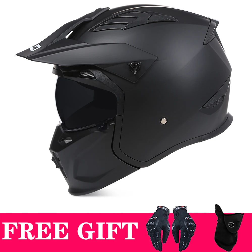 Streetfighter Casco Moto Modulare Full Face Racing Am Dh Cross Helmet Casco Moto Mento Staccabile Casco De Moto Dot