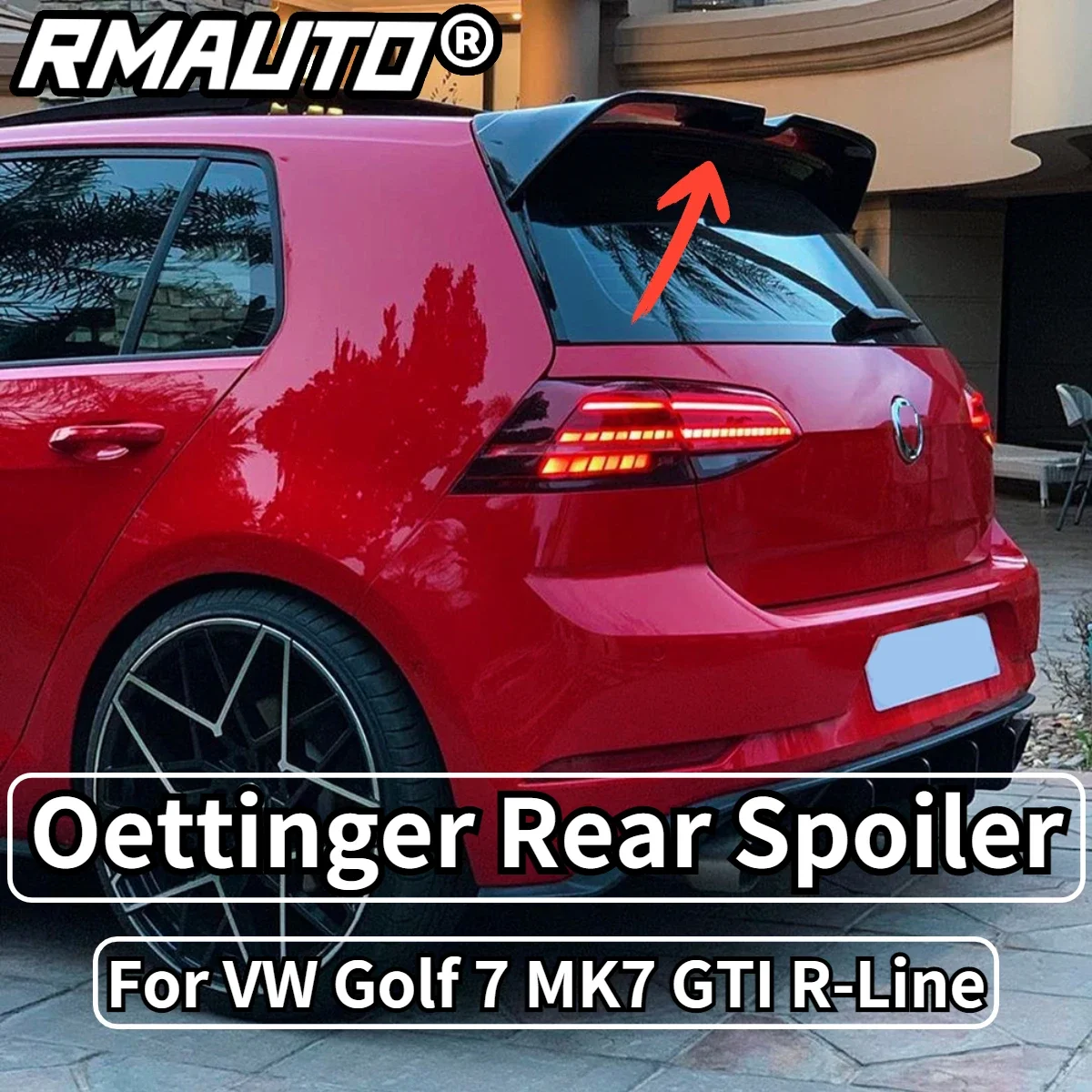 

Задний спойлер для Volkswagen VW Golf 7, Golf 7,5, MK7, MK7.5, GTI R, Oettinger из углеродного волокна, окно, крыша, крыло, автомобильные аксессуары, комплект кузова