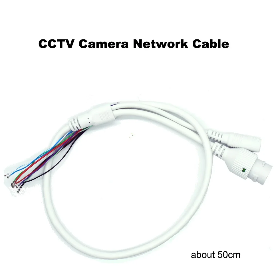 9-core IP camera cable for IP network camera cable replace cable RJ45 camera Cable DC12V for CCTV ip camera replace use