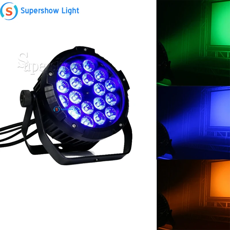 

2PCS IP65 Waterproof Led Par Lights 18x18W RGBWA UV 6IN1 18X12W RGBW 4in1 LED PAR DMX Control Stage DJ Equipment Dj Disco lights