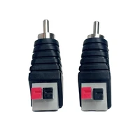 4/10/40 Pcs RCA Male to Terminal Block RCA Female to Terminal, Solderless Crimp AV Audio Video Connector for Speaker Home Theate 3