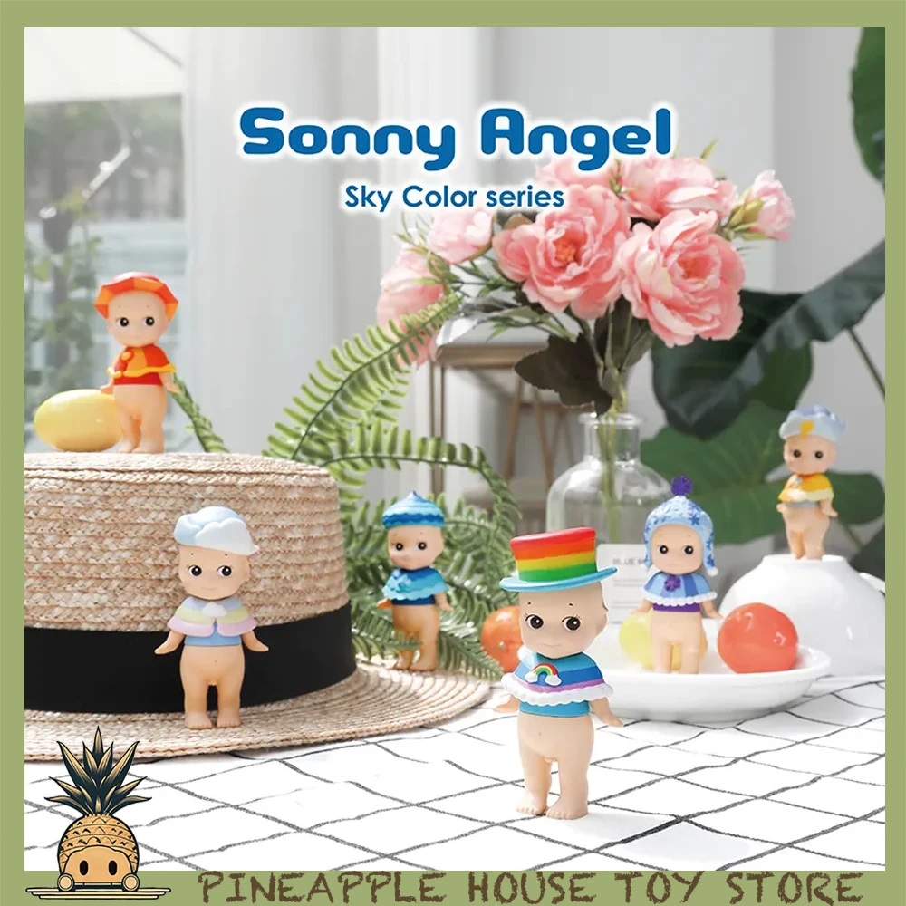 Sonny Angel Blind Box Sky Color Series Hipper Cartoon Mini Figurine Cute Mystery Box Dolls Suprise Guise Bag Kid Christmas Gift