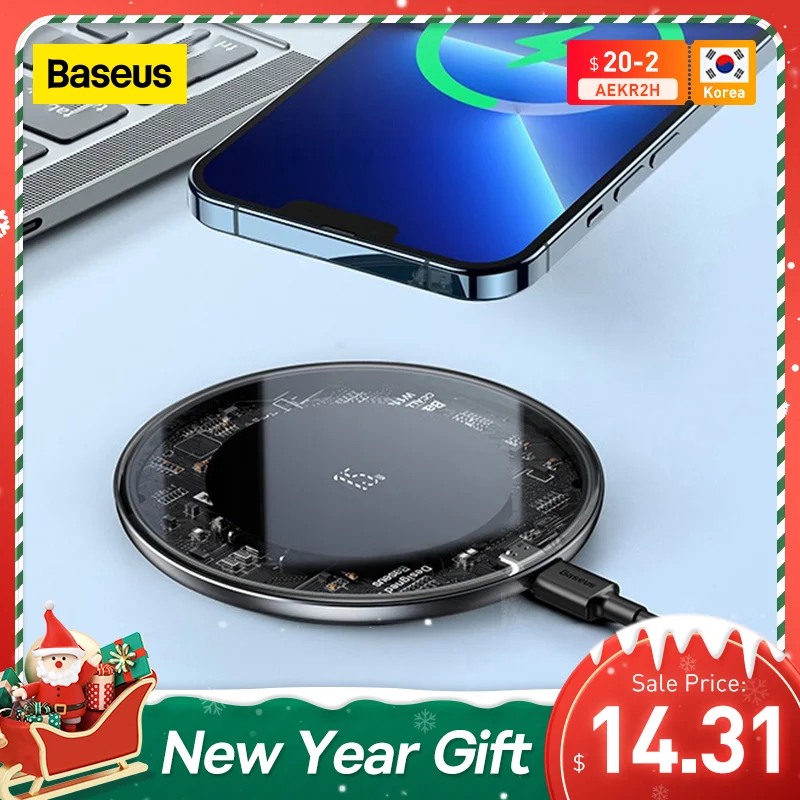 Baseus 15W Schnelle Drahtlose Ladegerät Für iPhone 14 13 12 Für Airpods ...