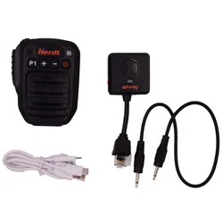 RJ45 8 Pin Microphone Bluetooth Speaker & Adapter PTT for Icom IC-2720 IC-2725E IC-208H Ham Radio Wireless Communication Mic