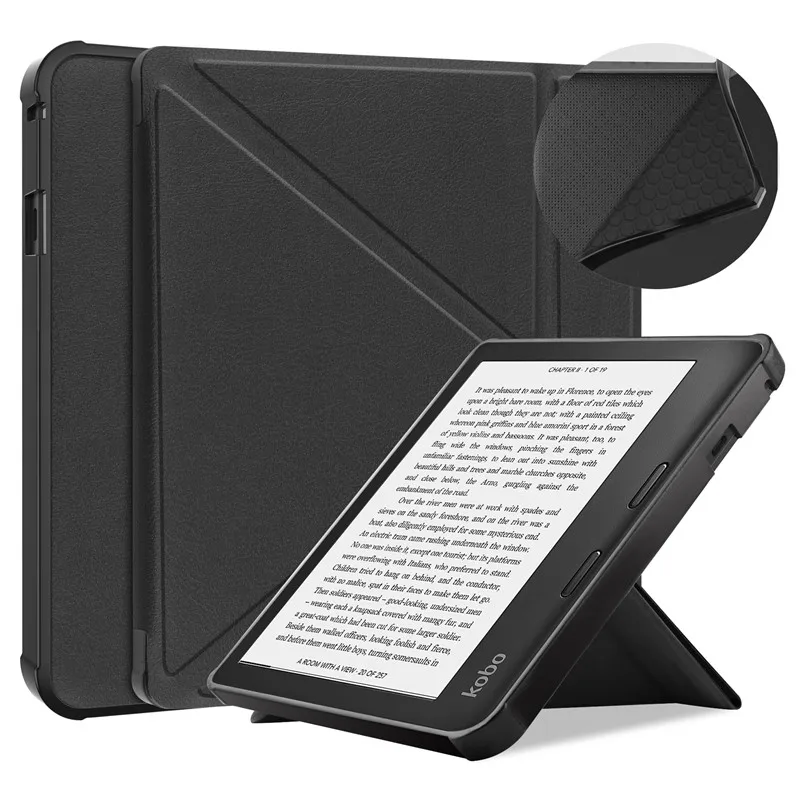 Transformers TPU Multi-Folding Magnetic Stand Smart Cover for E-Reader