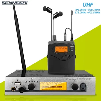 UHF 무선 인이어 오디오 모니터링 시스템, 무대, 콘서트, 연설, 전체 금속용 여러 밴드에서 사용 가능, BK530, 인기 제품