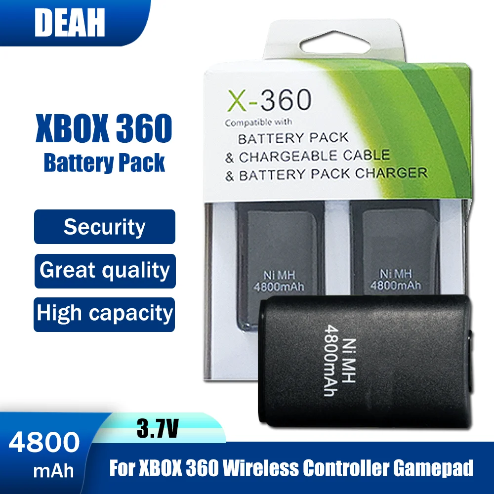 110PCS37V4800mAhRechargeableNiMHBatteryPackForXBOX360