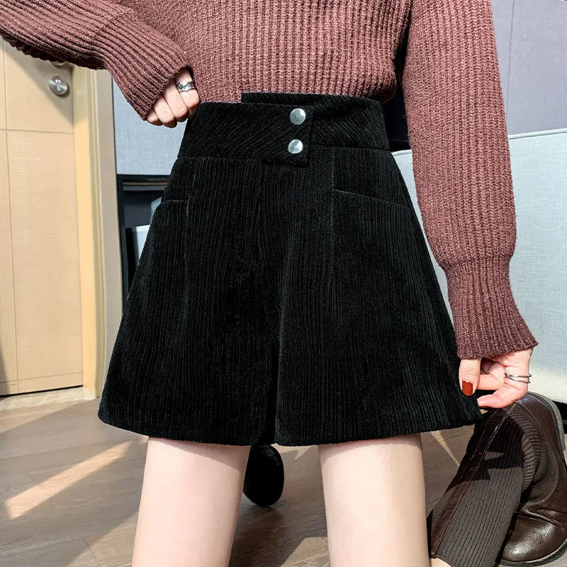 Autumn Winter Golf Wear Women Luxury Brand Golf Shorts Chenille Fashion High Waist Boots and Pants Women Clothes골프 반바지