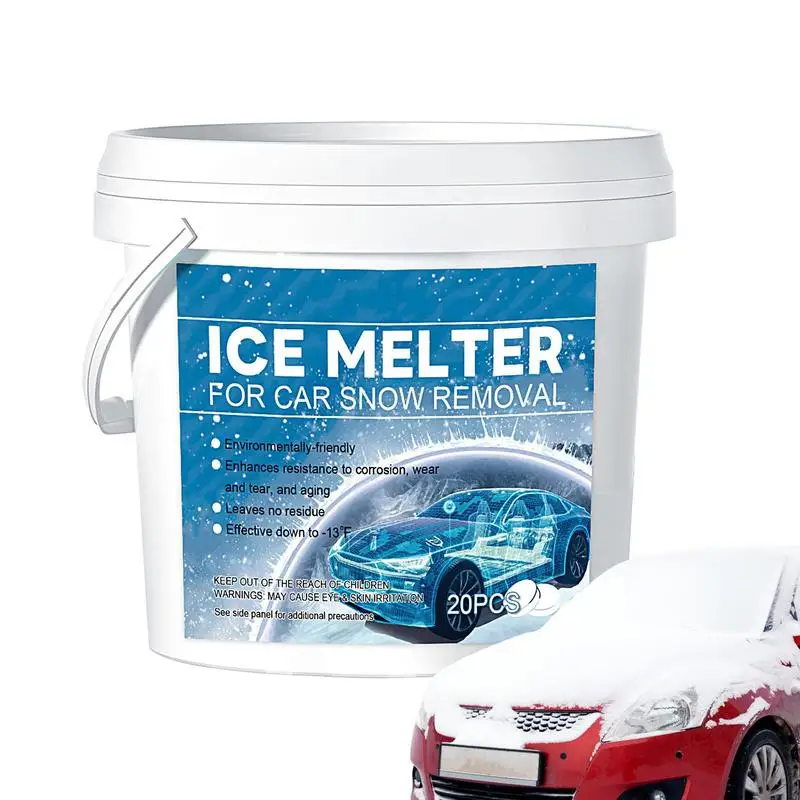 

Ice And Snow Melt Fast Acting Snow Ice Melter Tablets Fast Acting And Effective Plant And Concrete Friendly Ice Melt For Roofs